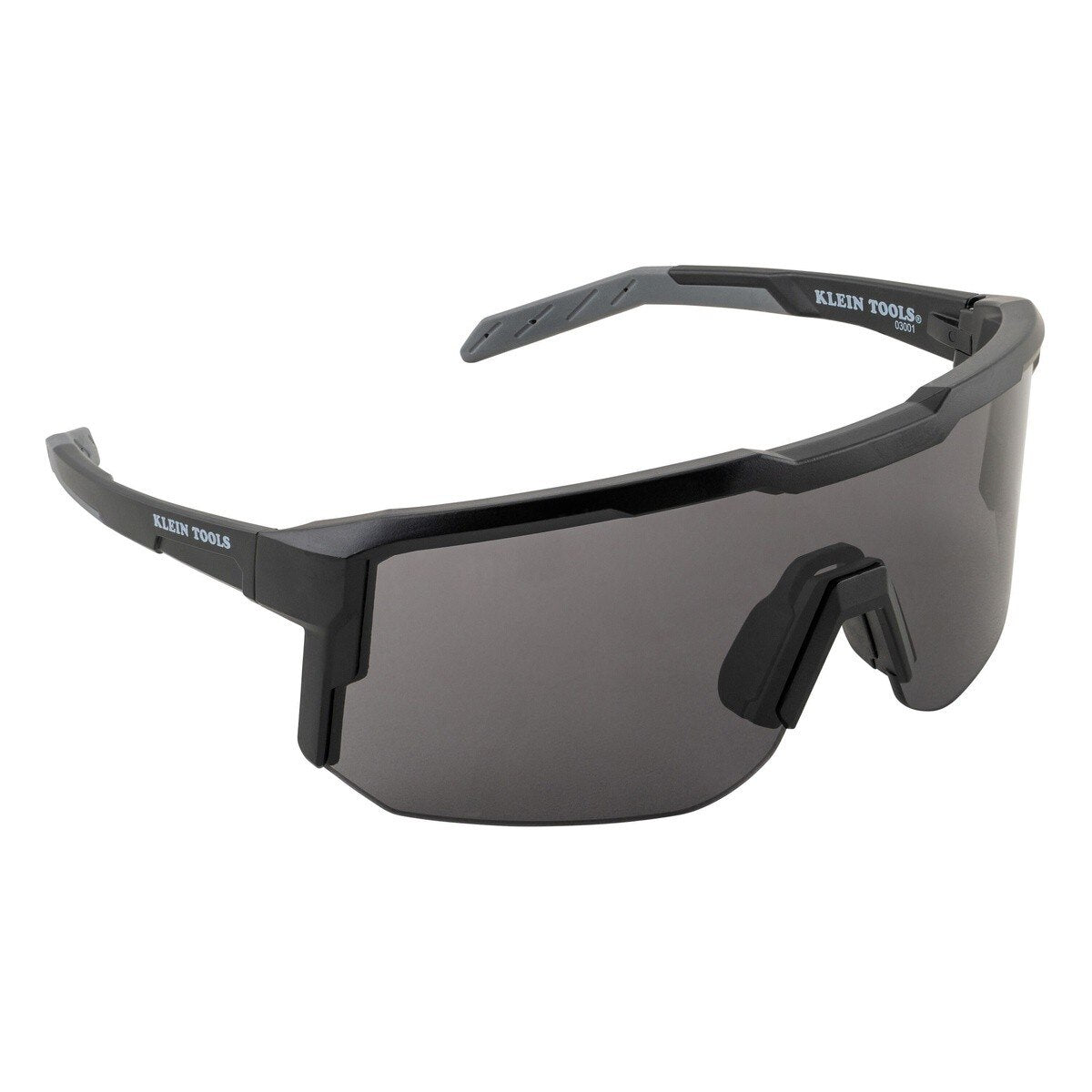 Klein 03001 Blade Safety Glasses with Shaded Gray Lens Anti Fog Scratch Resistant UV Protection (1 Pack)