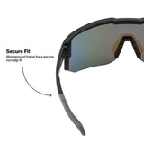 Klein 03002 Polarized Blade Safety Glasses with Blue Mirrored Lens and Anti-Fog Scratch Resistant Coating (1 Pair) - 2