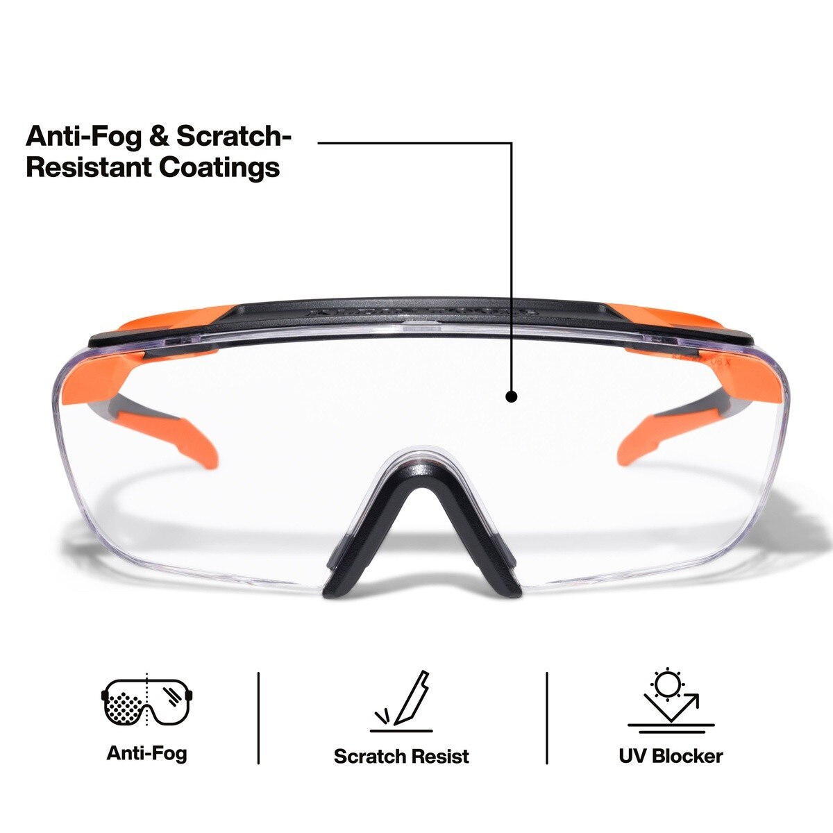 Klein 03006 Over-The-Glasses Safety Glasses with Clear Anti-Fog Scratch-Resistant Lens (1 Pack) - 2