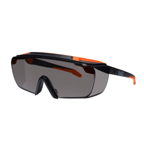 Klein 03007 OTG Safety Glasses Shaded Gray Anti-Fog Scratch Resistant Lens (1 Pack)