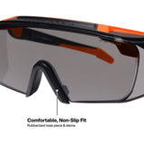 Klein 03007 OTG Safety Glasses Shaded Gray Anti-Fog Scratch Resistant Lens (1 Pack) - 3