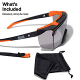 Klein 03007 OTG Safety Glasses Shaded Gray Anti-Fog Scratch Resistant Lens (1 Pack) - 4