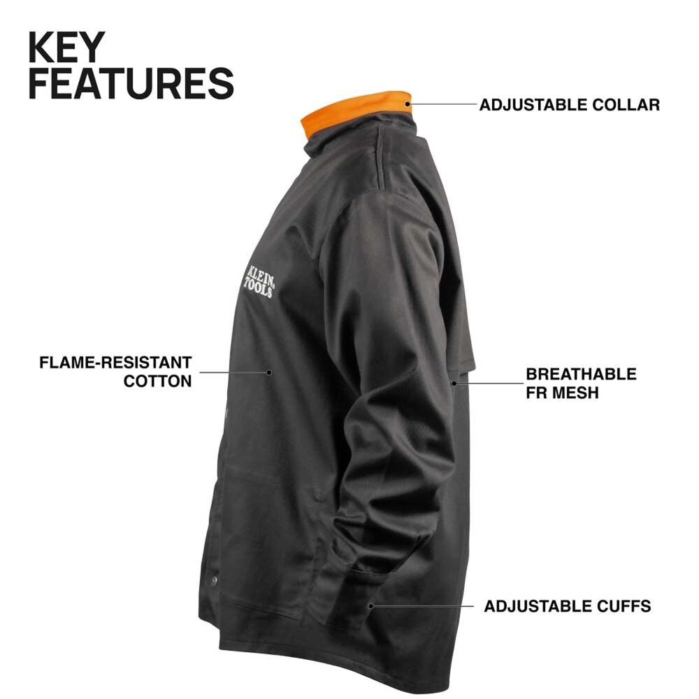 Klein 03079 Flame-Resistant Welding Jacket, XL - 2