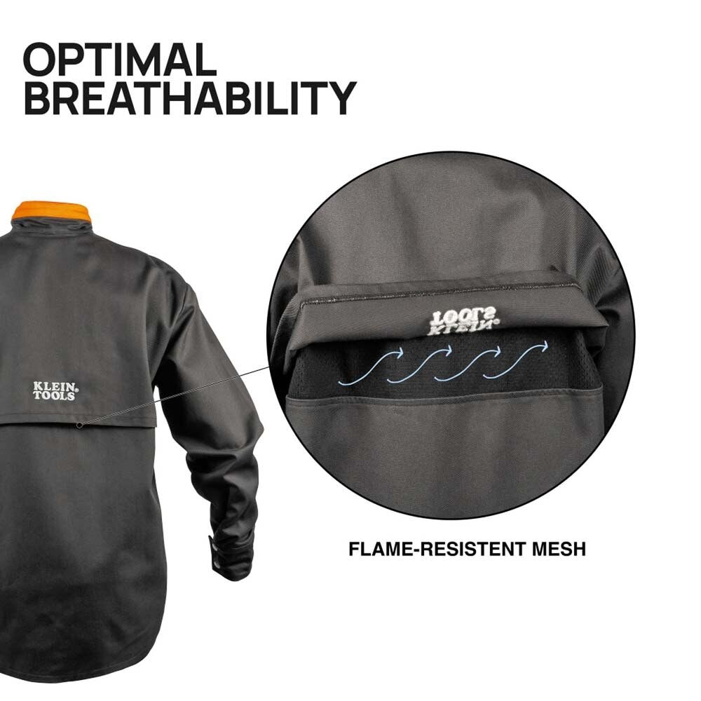 Klein 03079 Flame-Resistant Welding Jacket, XL - 3