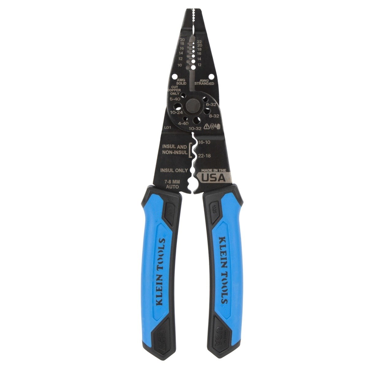 Klein 1025 Long Nose Multi-Purpose Wire Stripper and Crimper (Each)