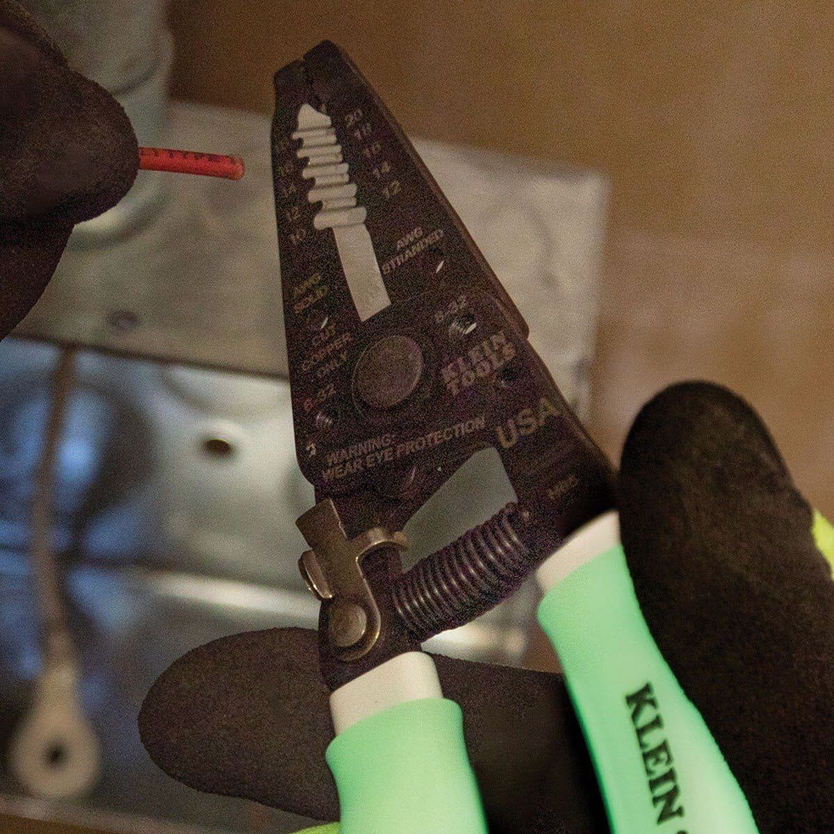 Klein 11055GLW High-Visibility Klein-Kurve Wire Stripper / Cutter (Each) - 10