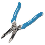 Klein 12075 Slim Forged Wire Stripper Cutter Straight Handle 8-18 AWG Solid 10-20 AWG Stranded