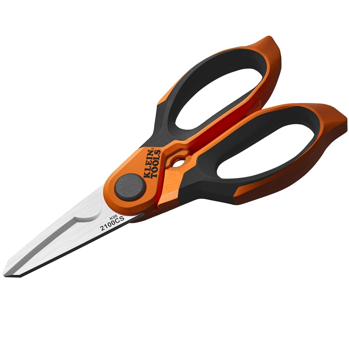 Klein 2100CS Long Reach Cable Stripping Electrician Scissors, 7-Inch