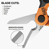Klein 2100CS Long Reach Cable Stripping Electrician Scissors, 7-Inch - 3