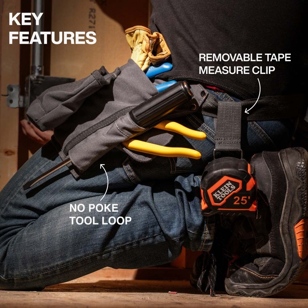 Klein 21024 8-Pocket Tool Apron for Tool Carrying - 3