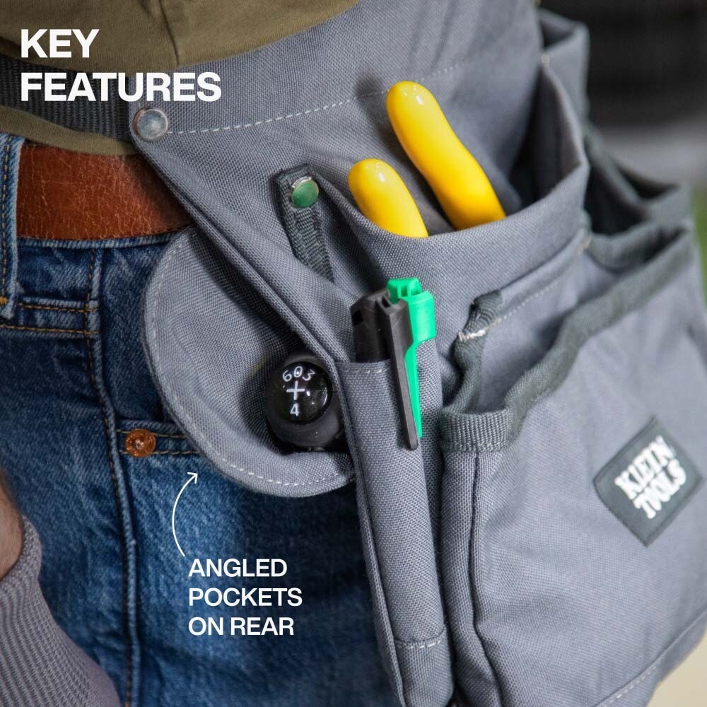 Klein 21024 8-Pocket Tool Apron for Tool Carrying - 4