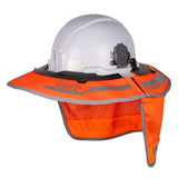 Klein 3010 Full Brim Sombrero for Hard Hats with Removable Neck Shade and UPF 50+ Protection