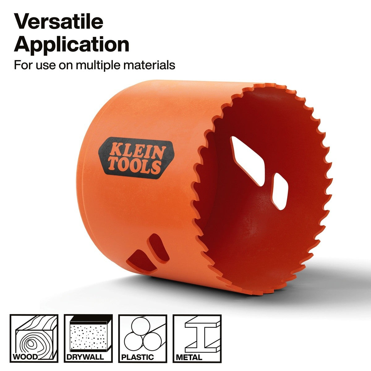 Klein 31024 3" Bi-Metal Hole Saw for Metal, Wood, Drywall and Plastic - 3