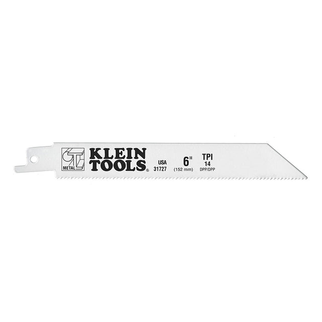 Klein 31727 6 Reciprocating Saw Blades, 14 TPI, 5 Pk