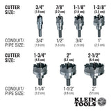Klein 31875 7/8" Carbide Hole Cutter with Integrated Flange and Split Point Pilot Bit - 7