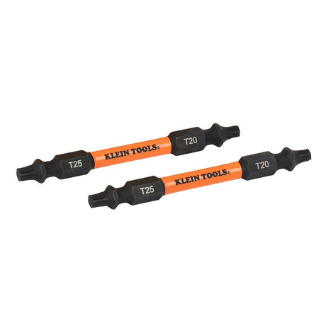 Klein 32496HD ProFlex T20 and T25 TORX Impact-Rated Replacement Bits for Multi-Bit Drivers (2 Pack)