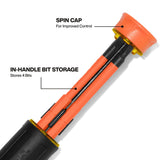 Klein 32604INS 4" Shank 4-in-1 1000V Insulated Auto-Lock Screwdriver (5 Piece) - 5