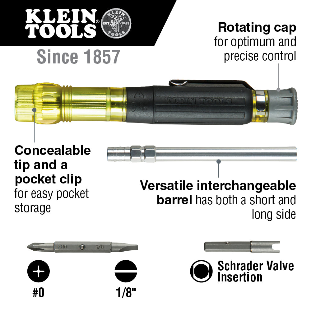 Klein 32613 HVAC Pocket Screwdriver 3-in-1 - 11