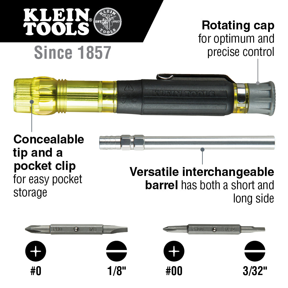 Klein 32614 Electronics Pocket Screwdriver 4-in-1 - 11