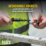 Klein 32766 3-in-1 Impact Flip Socket, 1/4 Inch, 5/16 Inch, 3 Inch Length - 8
