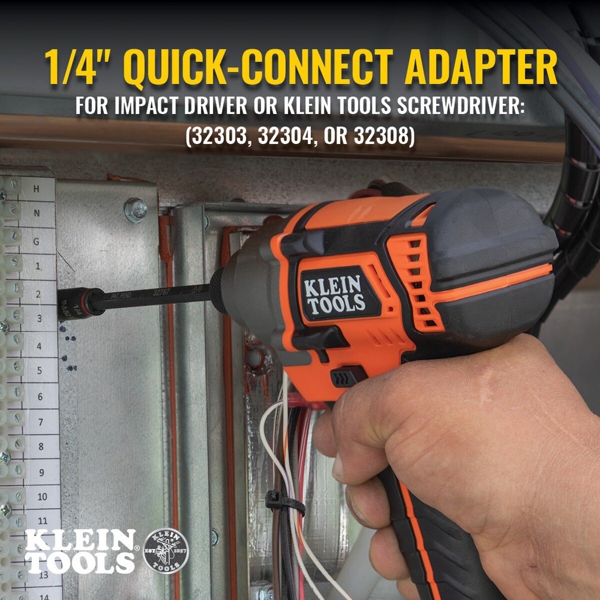 Klein 32766 3-in-1 Impact Flip Socket, 1/4 Inch, 5/16 Inch, 3 Inch Length - 9