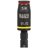 Klein 32767 3-in-1 Impact Flip Socket, 1/4 Inch and 5/16 Inch, 5 Inch Length - 7