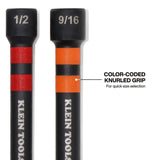 Klein 32940 Magnetic Hollow Color-Coded Power Nut Drivers Set for Impact Drivers (6 Piece) - 5