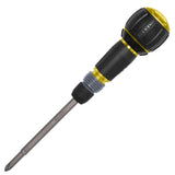 Klein 32960ARCHT Ratcheting Fastbit Tru-Grip Screwdriver with #2 Phillips and 6 mm Slotted Double-Ended Bit (2 Piece)