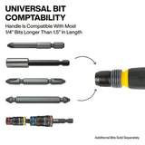 Klein 32960A Fastbit Tru-Grip Screwdriver with Quick-Release Collar, #2 Phillips & 6 mm Slotted Tips - 3