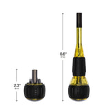 Klein 32961A 8-in-1 Tru-Grip Multi-Bit Screwdriver with Removable Stubby 6.6" - 5