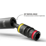 Klein 32982 Impact Flip Socket with Swivel Adapter, 1/4 in. and 5/16 in. Hex (3 Piece) - 3