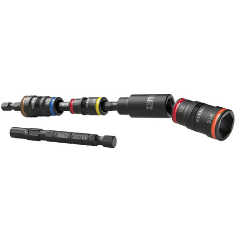 Klein 32984 Impact Flip Socket Set with Swivel Adapter (6 Piece)