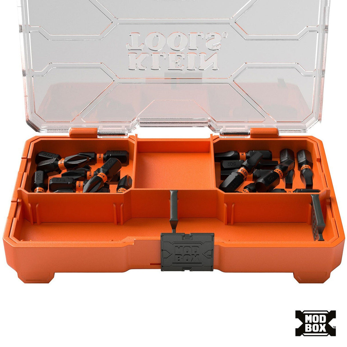 Klein 33002S Slim ProFlex Impact-Rated Bit Set PH2 and SQ2 with Slim Storage Case (20-Piece)