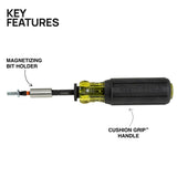 Klein 33803 ProFlex Impact Screwdriver Bit Set with Adjustable Screwdriver and Modular Case (44-Piece) - 2