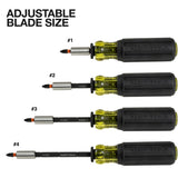 Klein 33803 ProFlex Impact Screwdriver Bit Set with Adjustable Screwdriver and Modular Case (44-Piece) - 3