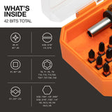Klein 33803 ProFlex Impact Screwdriver Bit Set with Adjustable Screwdriver and Modular Case (44-Piece) - 4