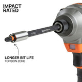 Klein 33803 ProFlex Impact Screwdriver Bit Set with Adjustable Screwdriver and Modular Case (44-Piece) - 6