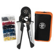 Klein 34060 Ratcheting Ferrule Square Crimper Set with 1200 Terminals and Carrying Case
