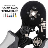 Klein 34060 Ratcheting Ferrule Square Crimper Set with 1200 Terminals and Carrying Case - 2
