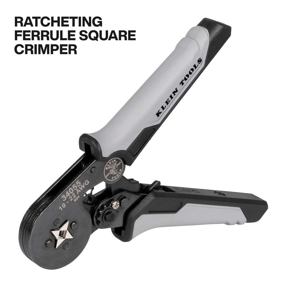 Klein 34060 Ratcheting Ferrule Square Crimper Set with 1200 Terminals and Carrying Case - 7