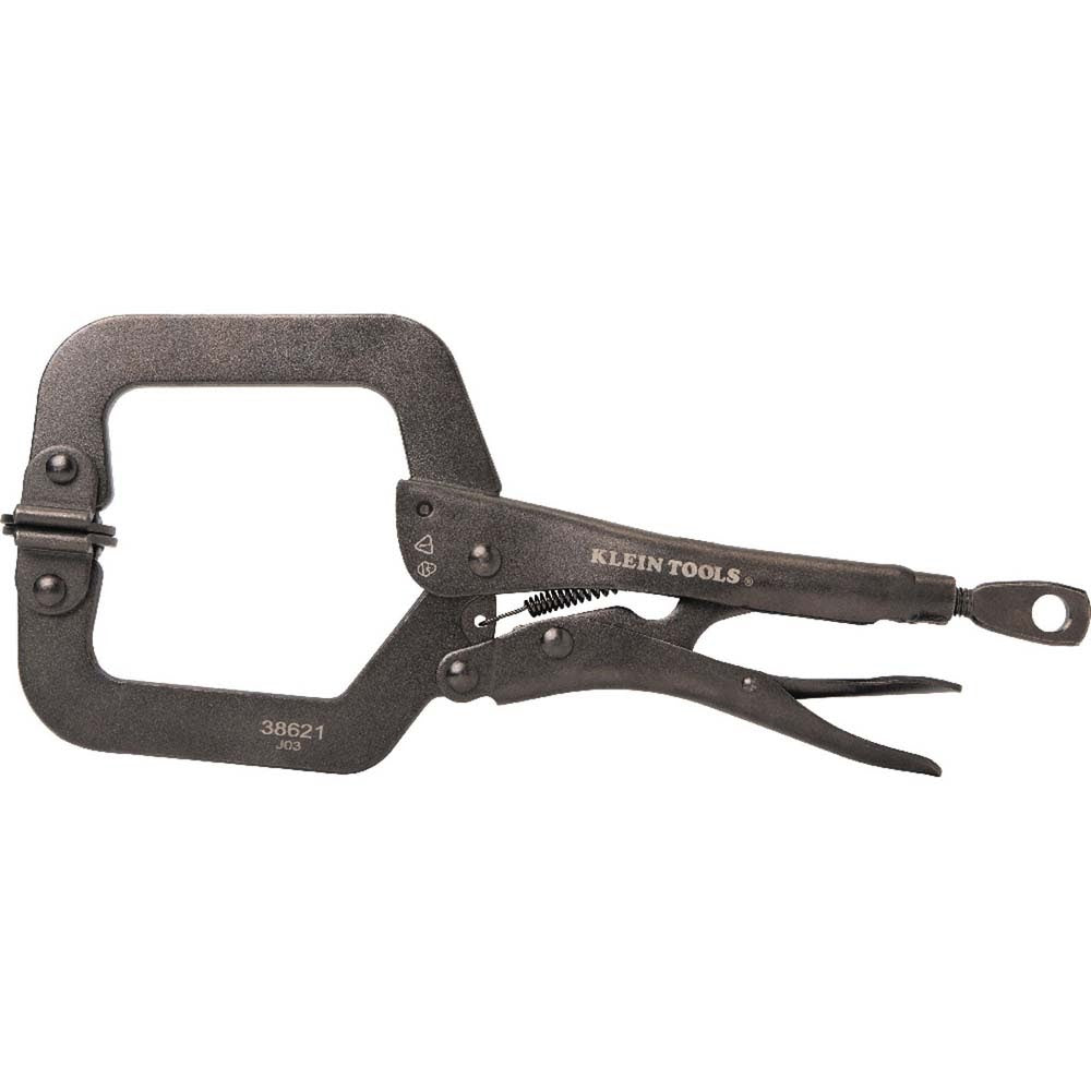 Klein 38621 C-Clamp Locking Pliers With Swivel Jaws, 9-Inch - 6
