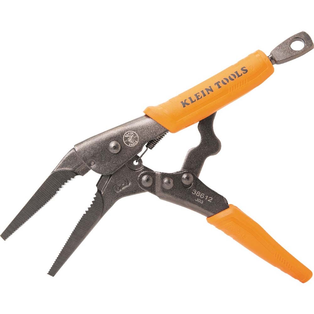 Klein 38661 Long Nose Locking Pliers Set, 6- and 9-Inch, 2-Piece - 3