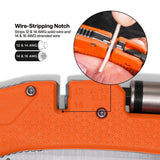 Klein 44056D Electricians Pocket Knife with Fold-Out Driver and Wire Stripper - 4