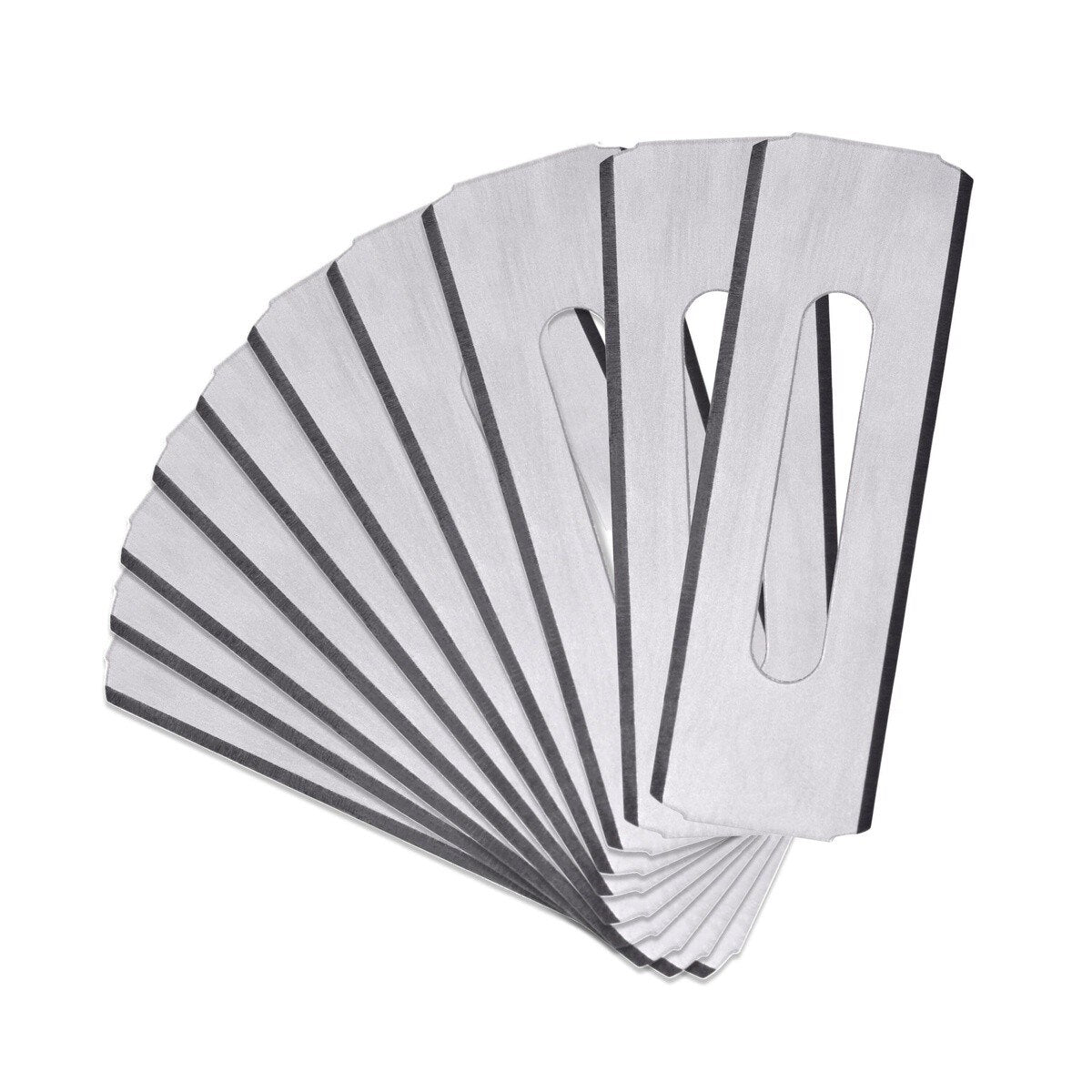 Klein 44128 2.26 in. Round-Corner Carpet Utility Replacement Blades for Clean Precise Cuts (10 Pack)