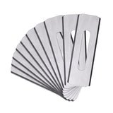Klein 44128 2.26 in. Round-Corner Carpet Utility Replacement Blades for Clean Precise Cuts (10 Pack)