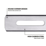 Klein 44128 2.26 in. Round-Corner Carpet Utility Replacement Blades for Clean Precise Cuts (10 Pack) - 2