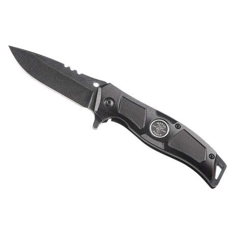 Klein 44228R Electricians Bearing-Assisted Open Pocket Knife with Wire Stripping Notches 2.95" Blade