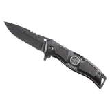 Klein 44228R Electricians Bearing-Assisted Open Pocket Knife with Wire Stripping Notches 2.95" Blade