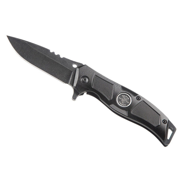 Klein 44228R Electricians Bearing-Assisted Open Pocket Knife with Wire Stripping Notches 2.95" Blade