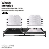 Klein 44308BL Dual-Sided Blade Magazine for Auto-Loading Utility Knife with Standard Blades (10 Pack) - 2